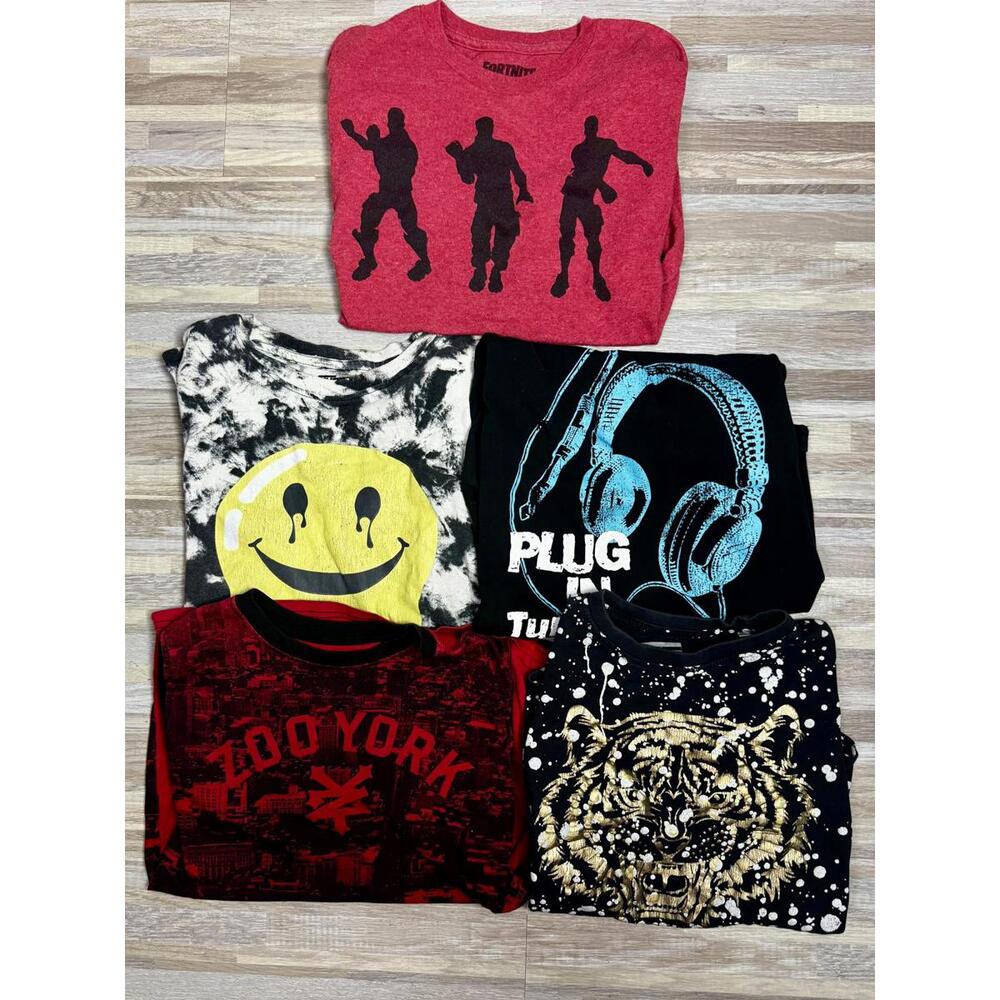 kids graphic tee lot‎ youth M-L fortnite zoo york thrasher streetwear bundle